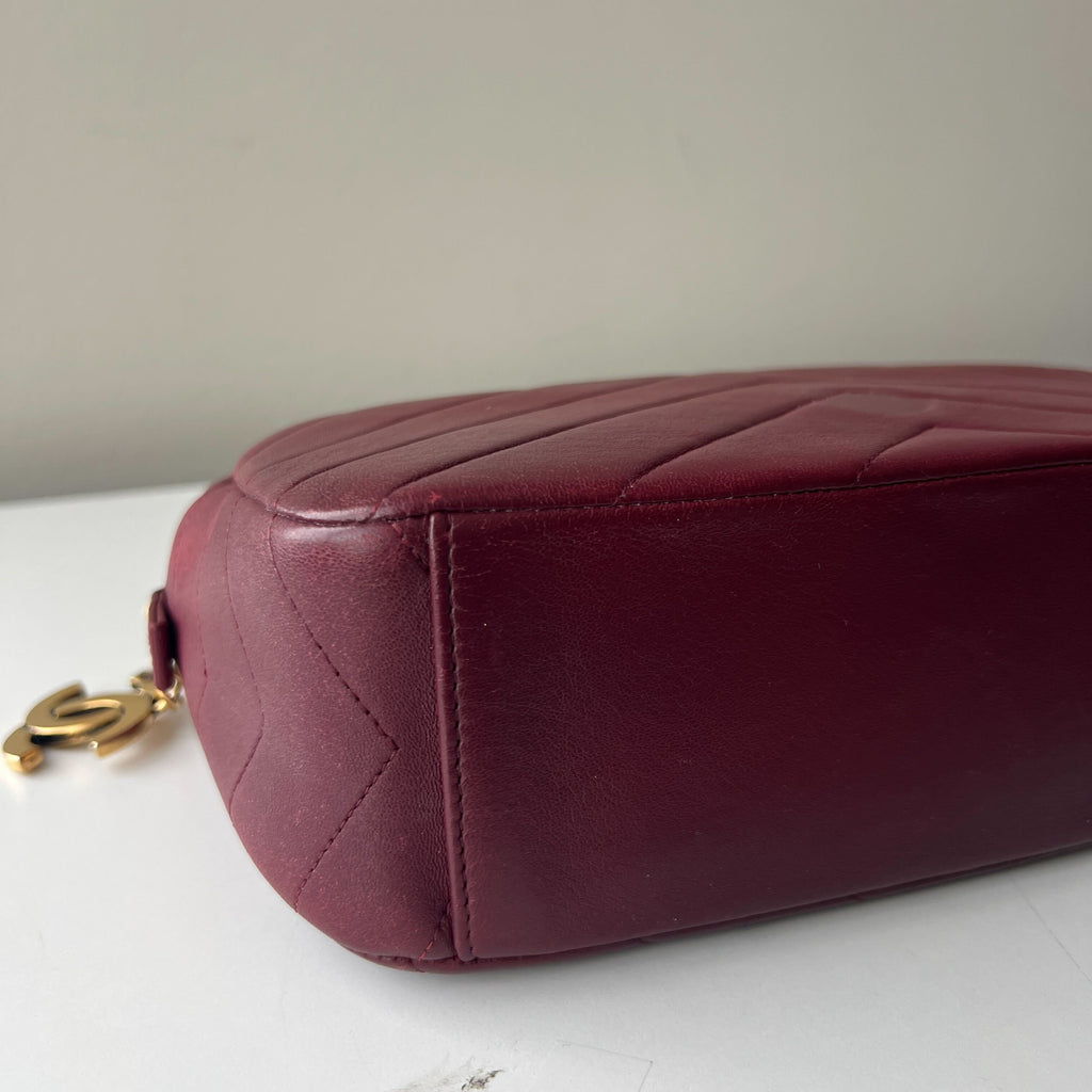 Chanel Chevron Camera Bag with Detachable Flap Wallet