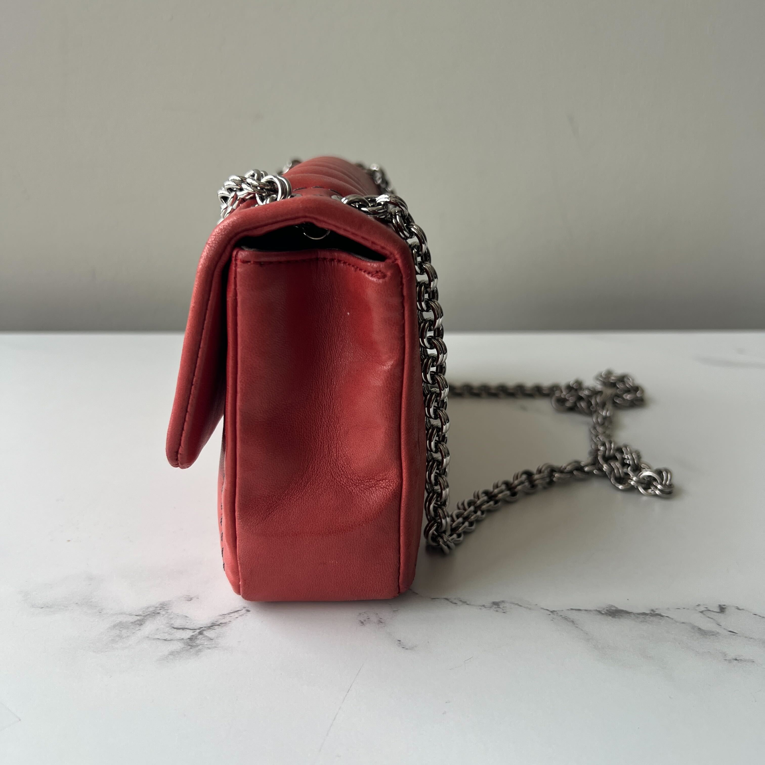 Chanel Vertical Stitch Flap with Bijou Chain