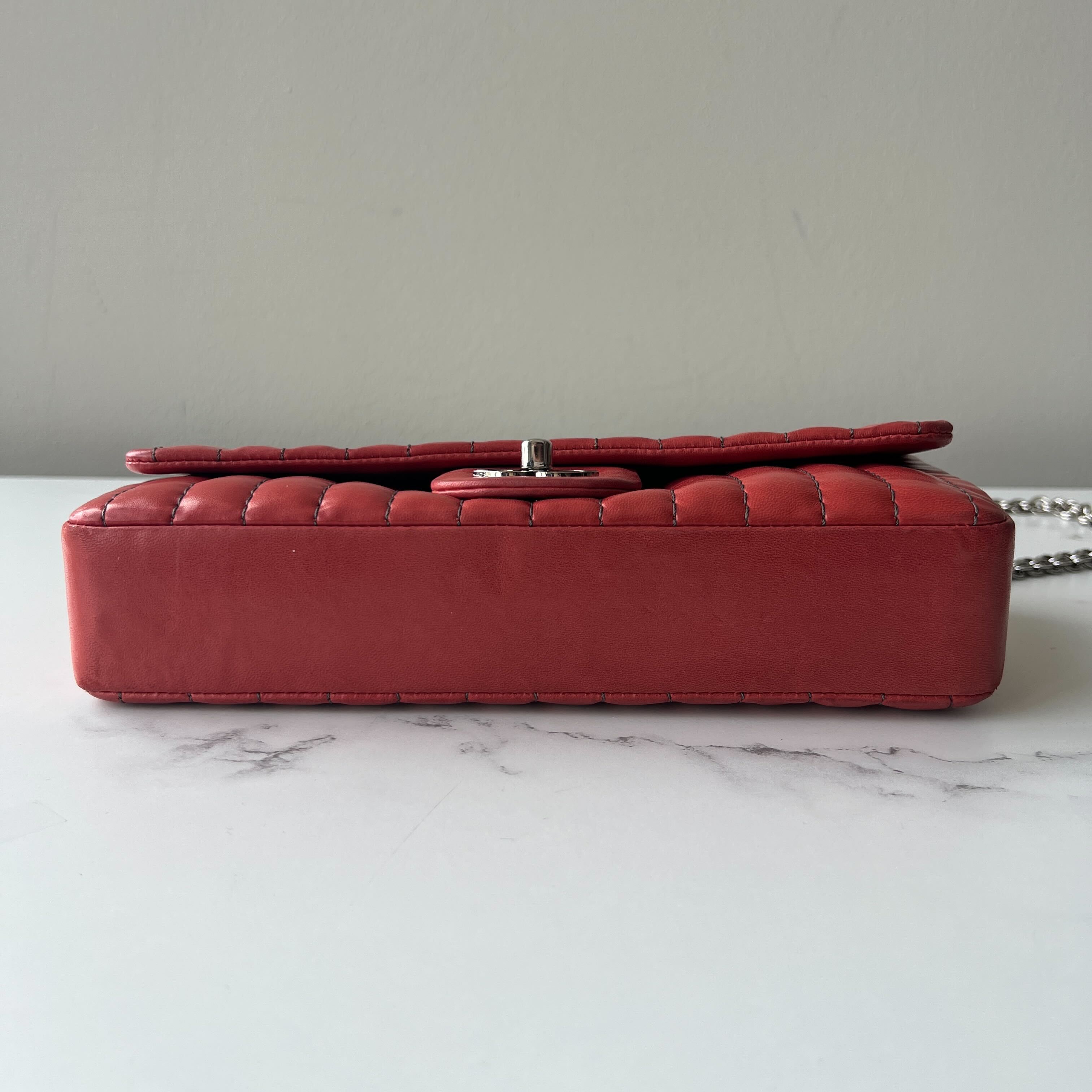 Chanel Vertical Stitch Flap with Bijou Chain