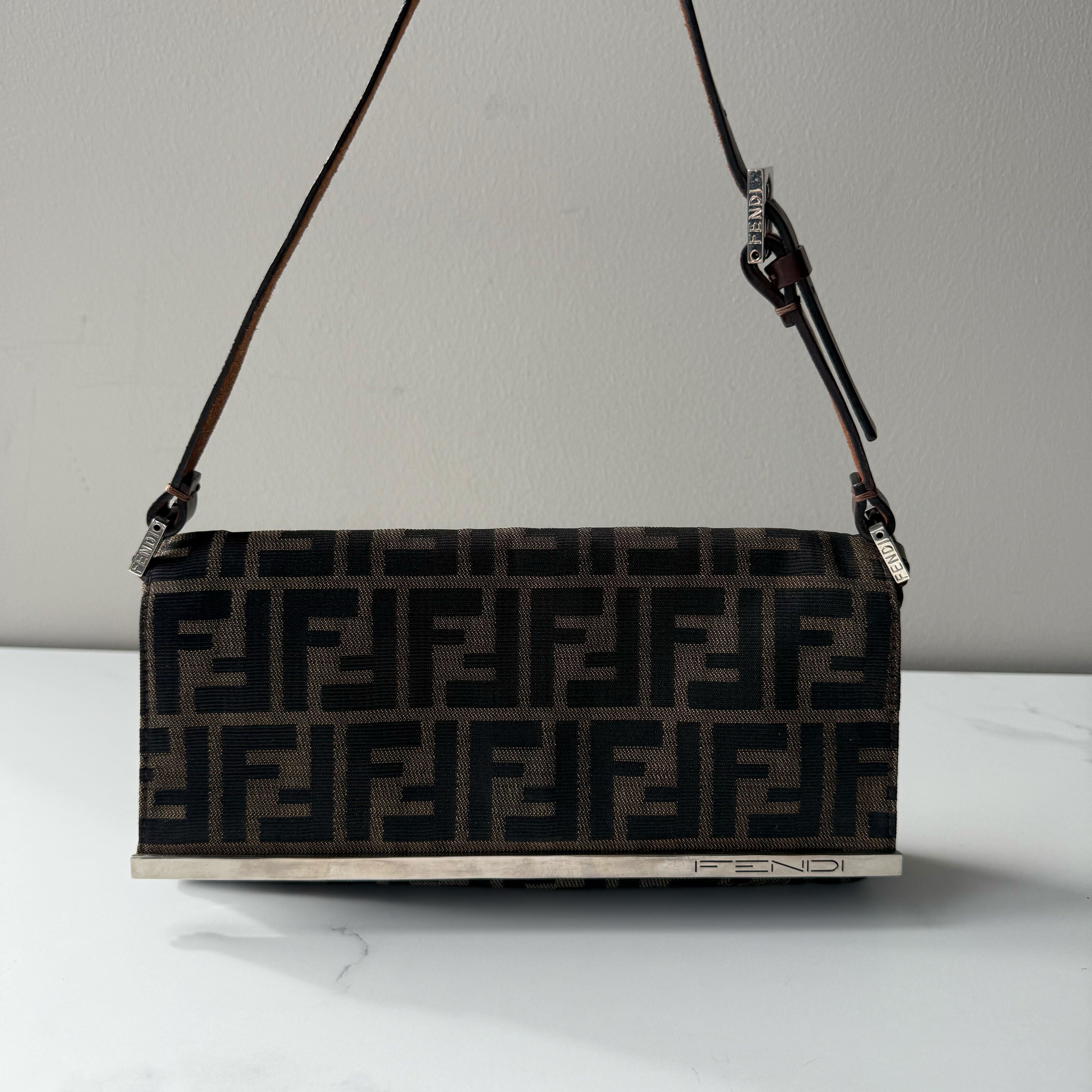 Fendi Metal Bar Shoulder Bag