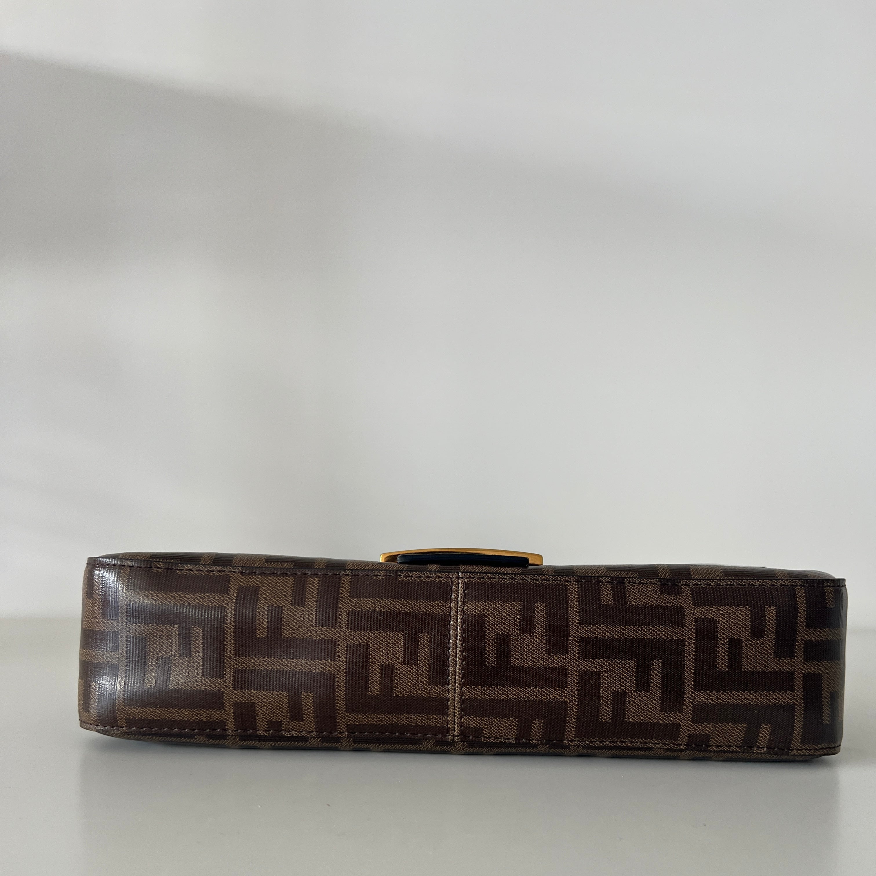 Fendi Zucca  Baguette with Leather Strap Jacket